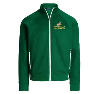 Veste de sport Polo Ralph Lauren en tricot tressé brodé Tennis Green
