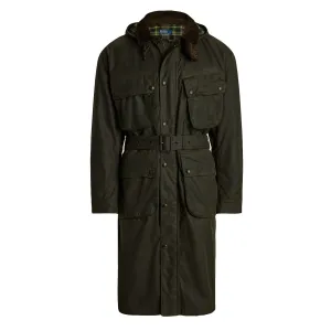 Polo Ralph Lauren Veste de vélo en toile cirée verte X