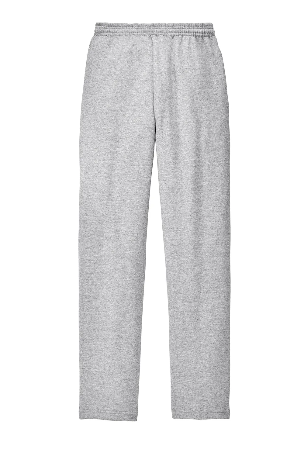 Port & Company Pantalon de survêtement pour homme en polaire résistante aux pilules avec ourlet ouvert et poches - Gris cendré