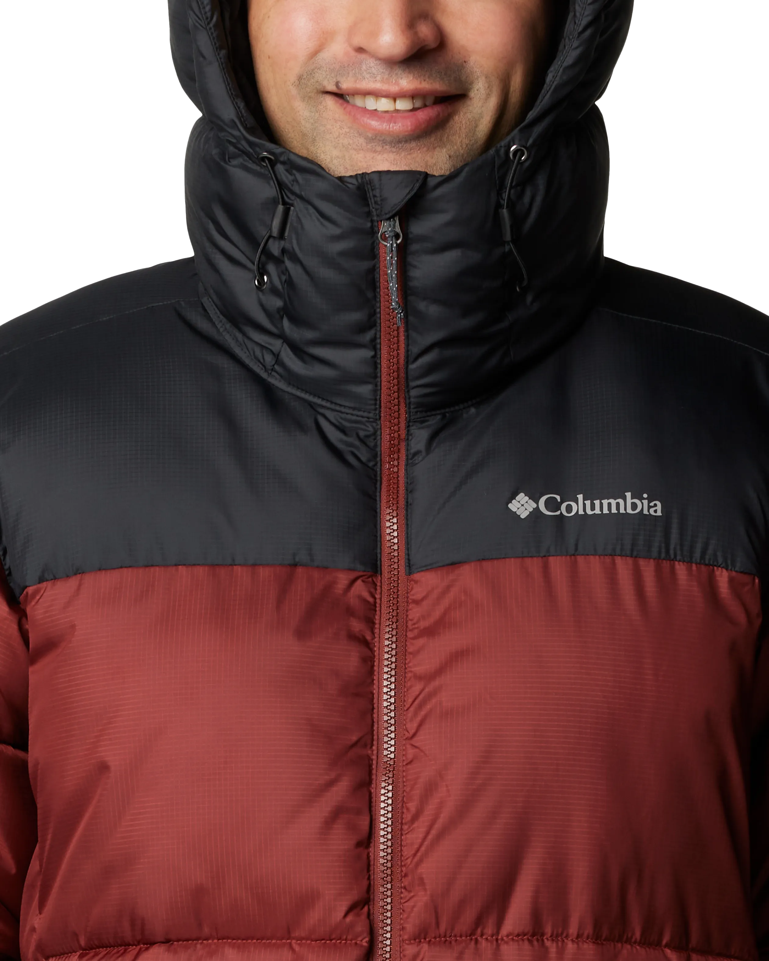 Veste à capuche Puffect II en épice et noir