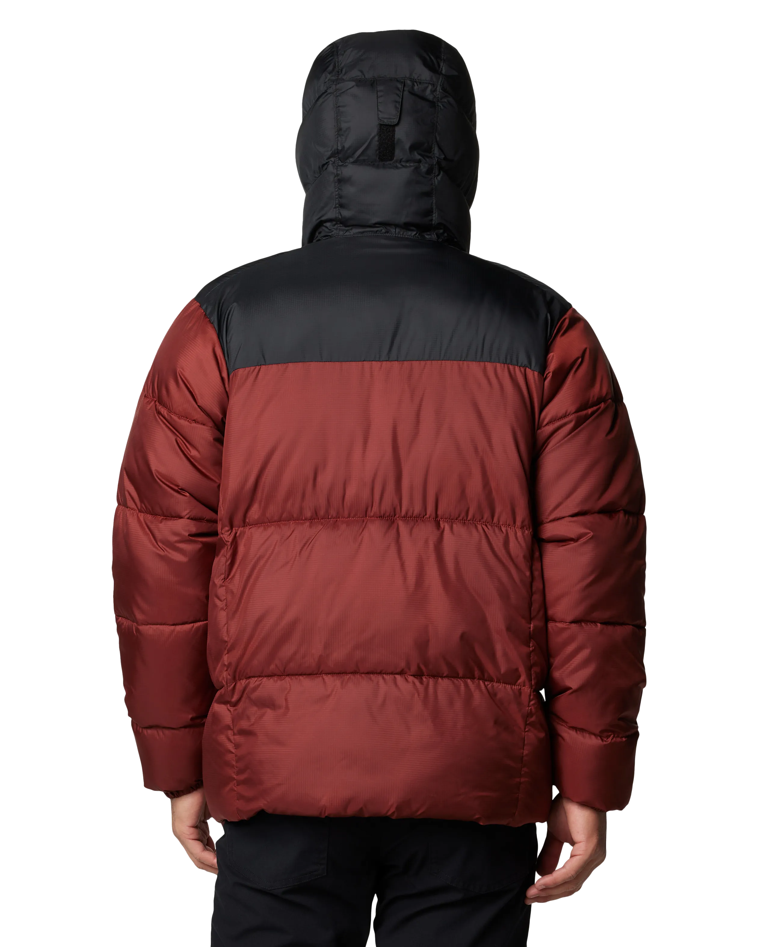 Veste à capuche Puffect II en épice et noir
