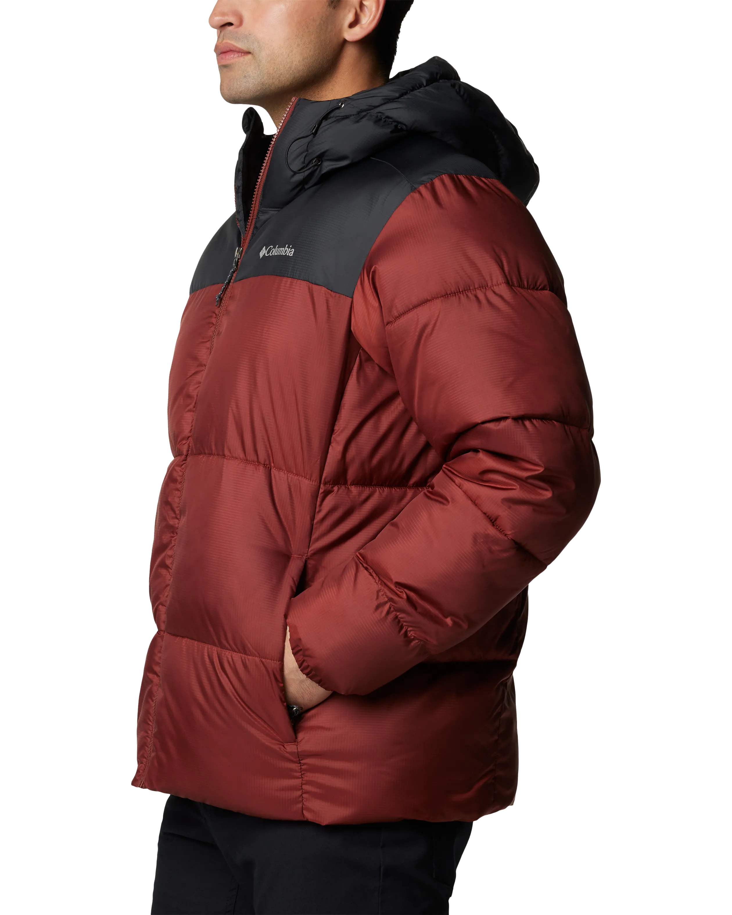 Veste à capuche Puffect II en épice et noir