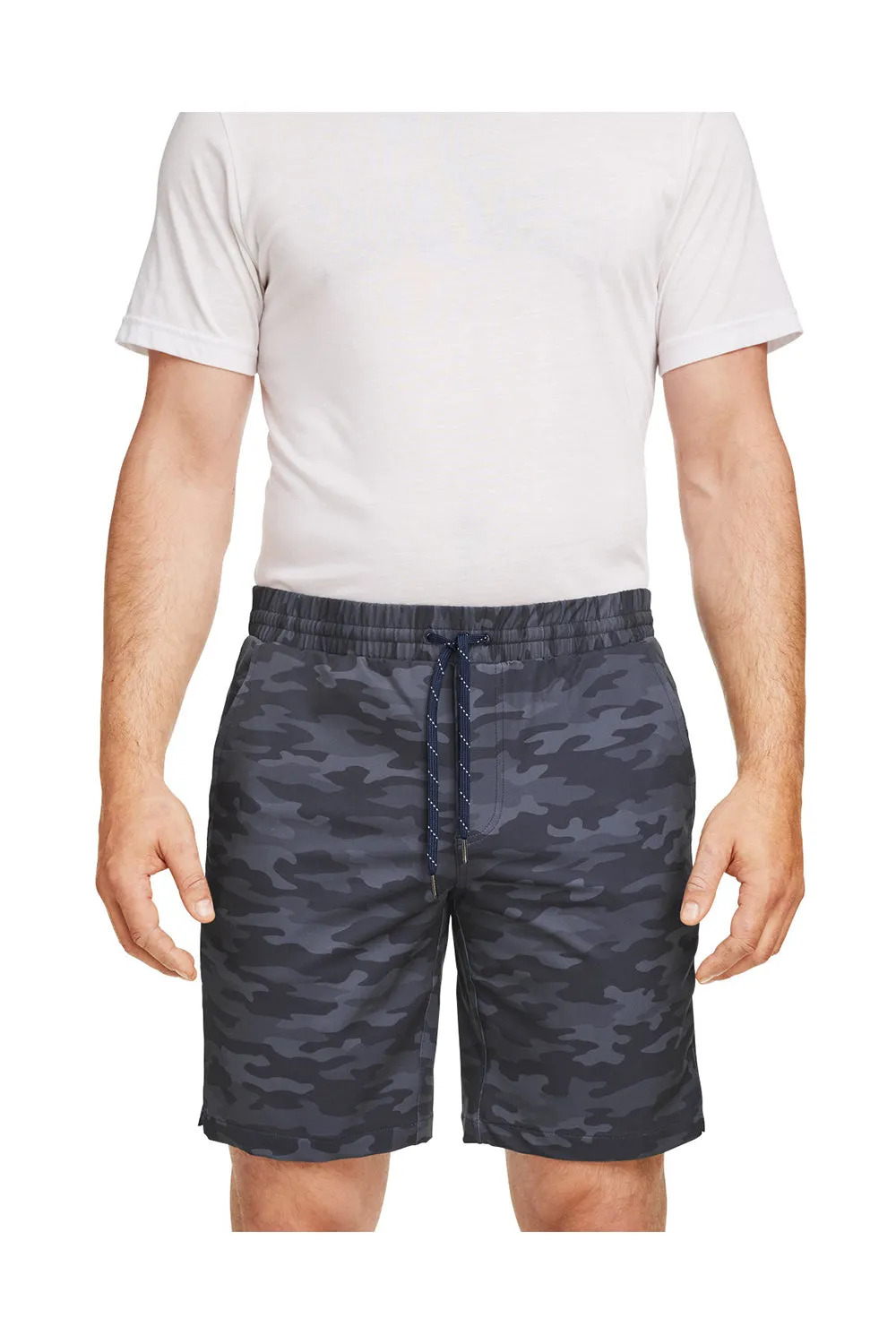 Puma Shorts Homme EGW Walker Anti-Humidité avec Poches - Camouflage Bleu Marine