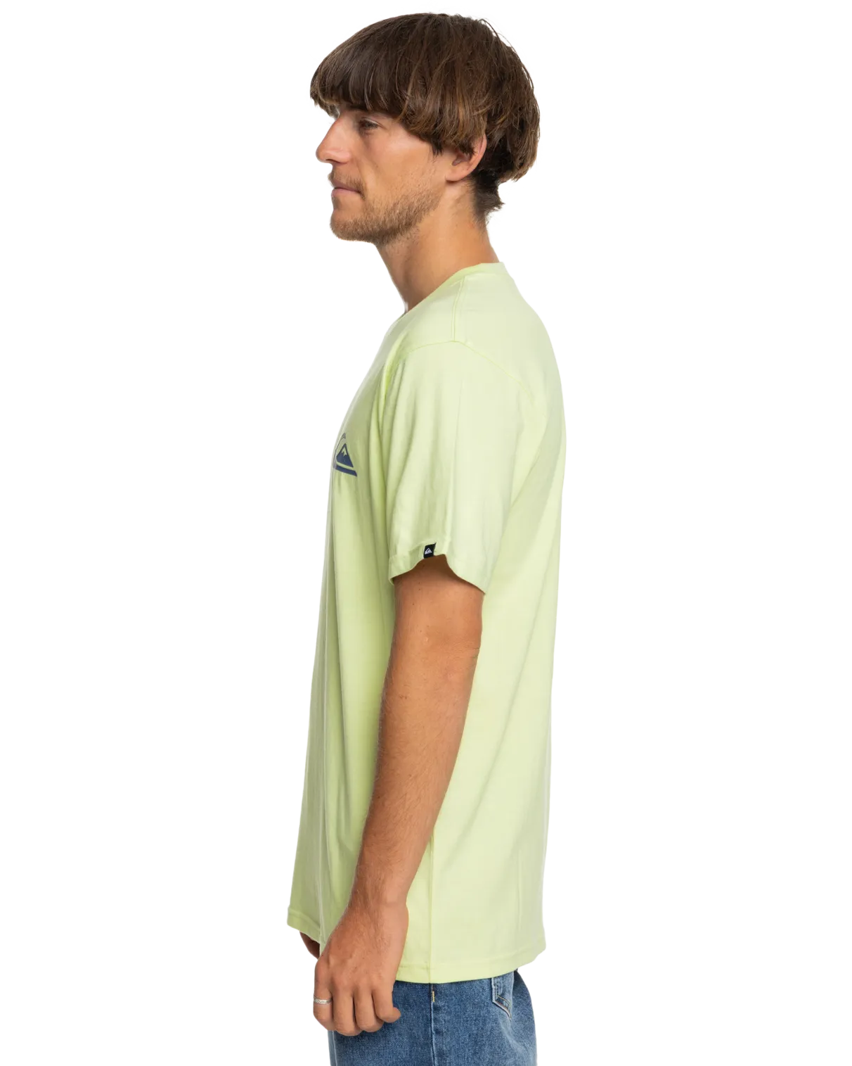 T-shirt Quiksilver MW Logo en Vert Lime Ombré