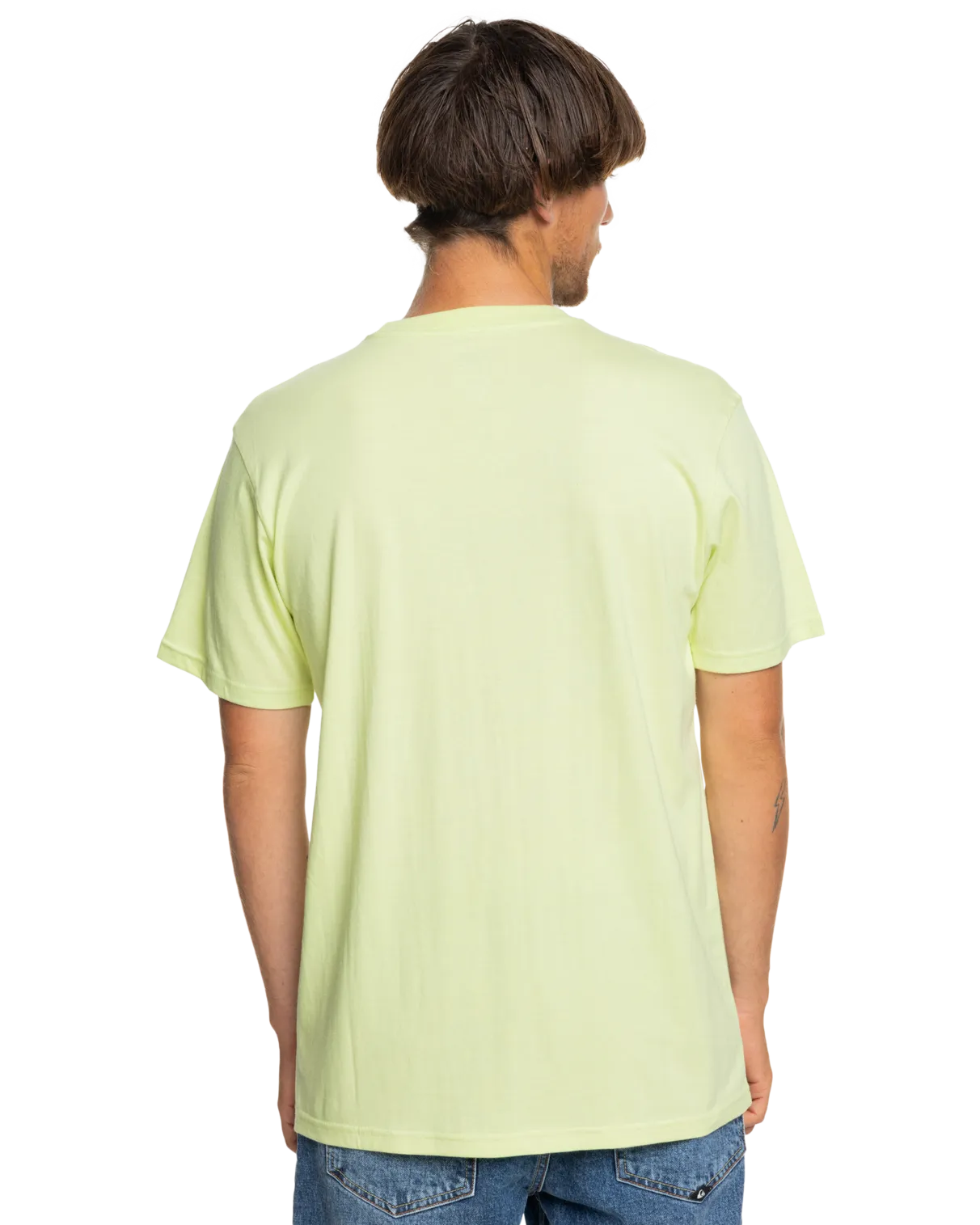 T-shirt Quiksilver MW Logo en Vert Lime Ombré