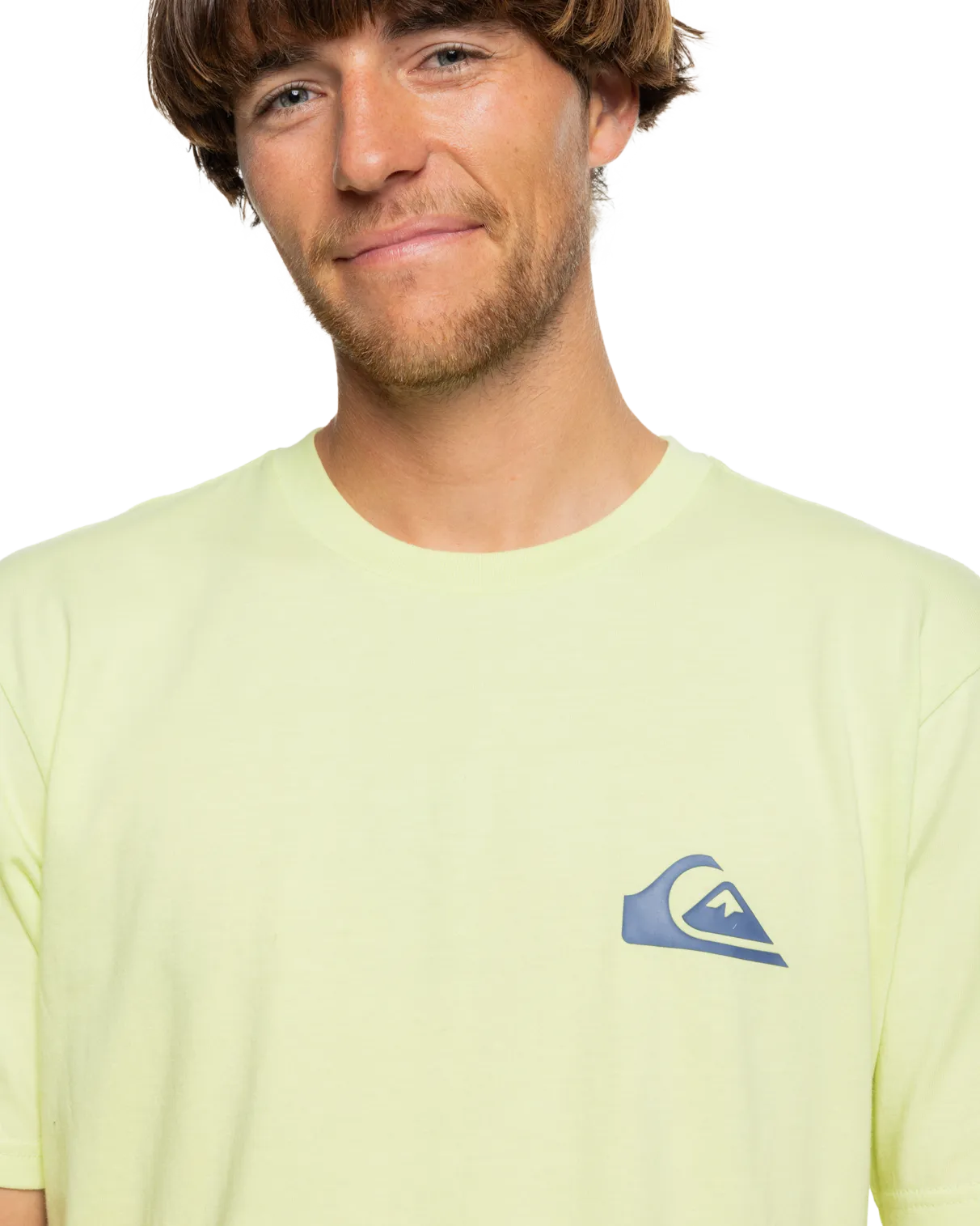 T-shirt Quiksilver MW Logo en Vert Lime Ombré