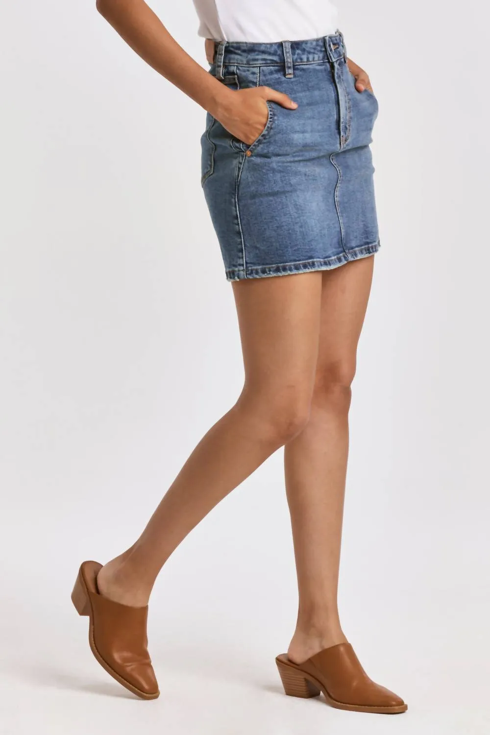Jupe en denim Quinn en Arden
