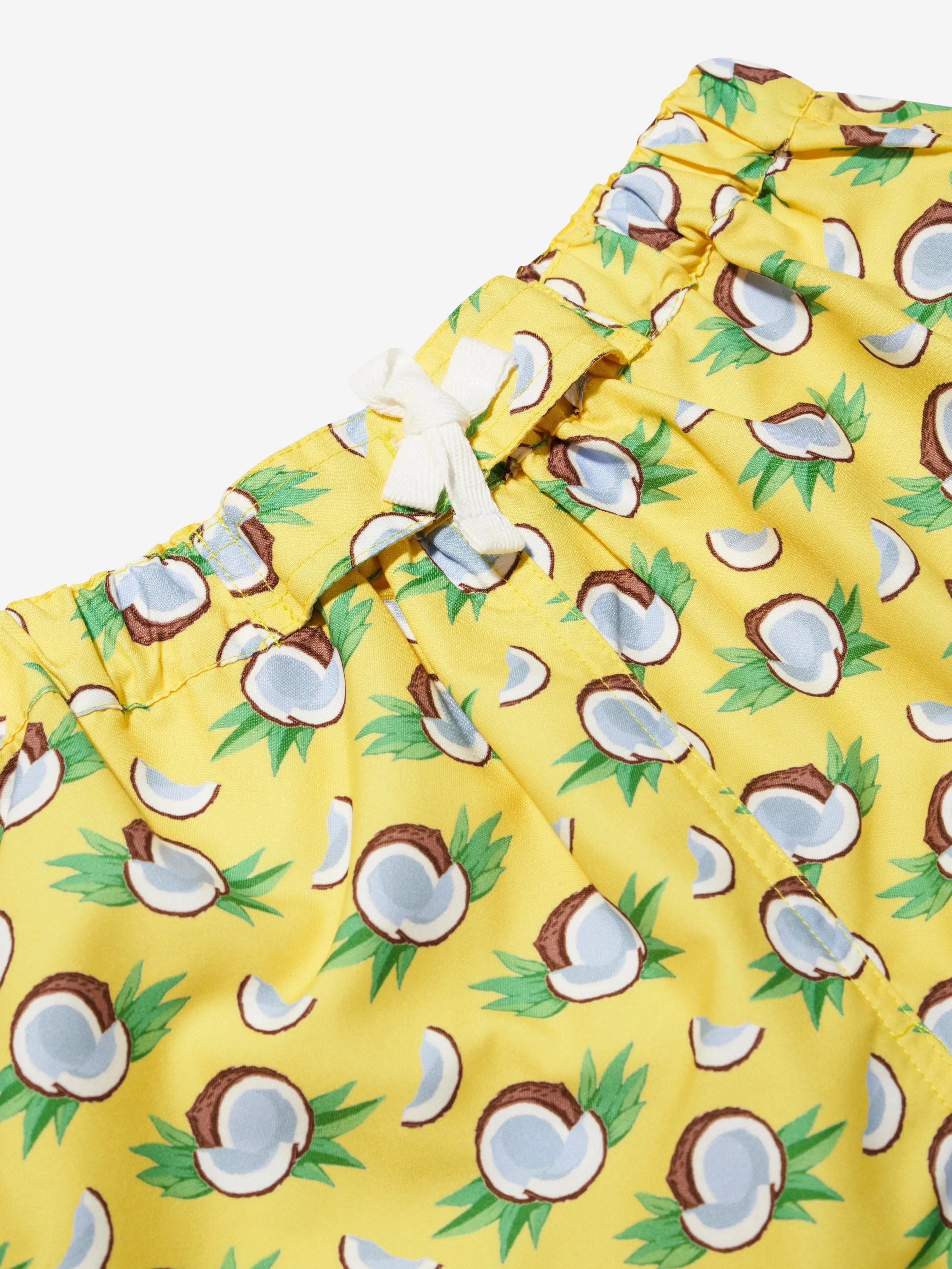 Rachel Riley Shorts de Bain pour Garçons en Coco Jaune