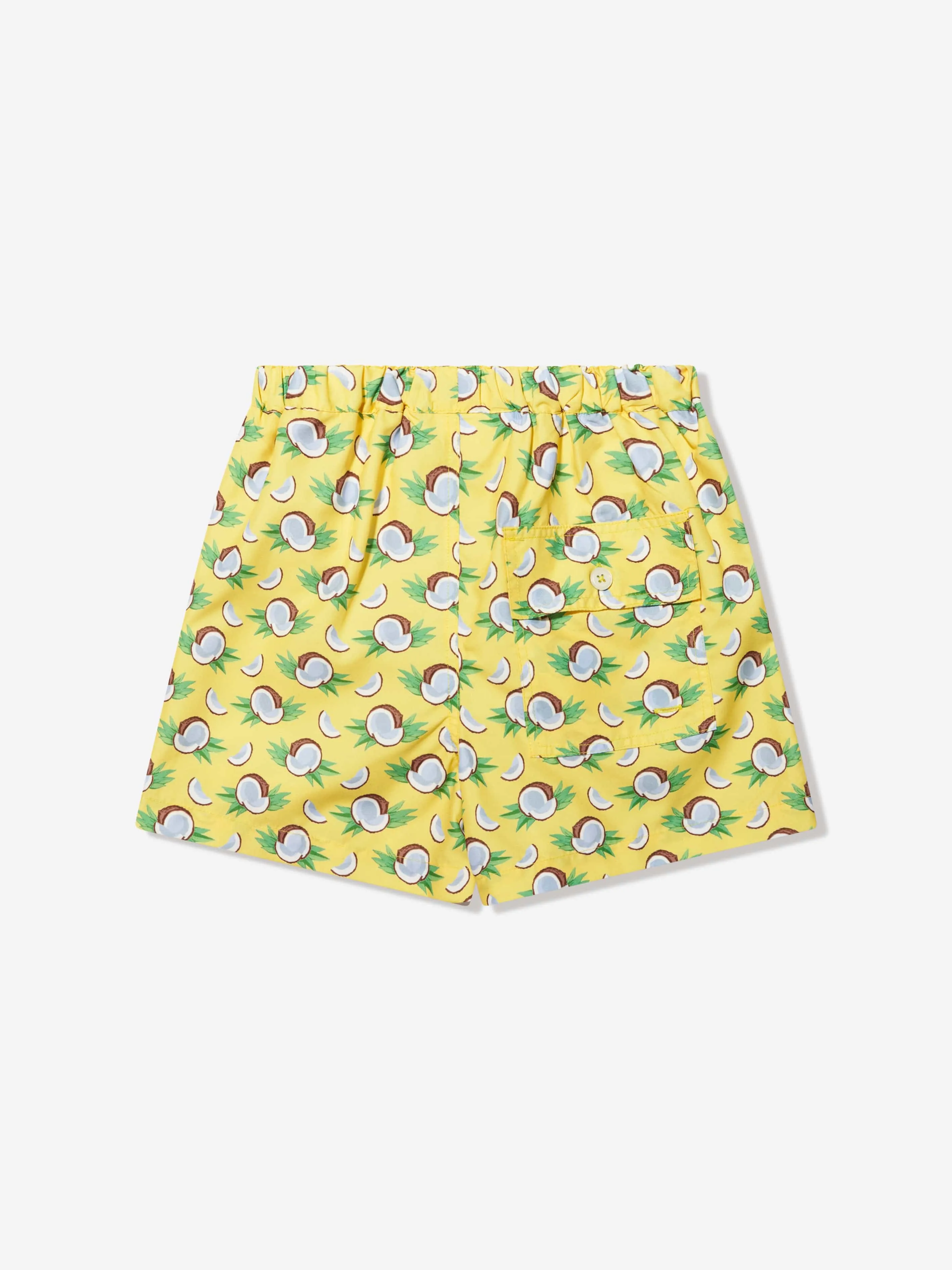 Rachel Riley Shorts de Bain pour Garçons en Coco Jaune