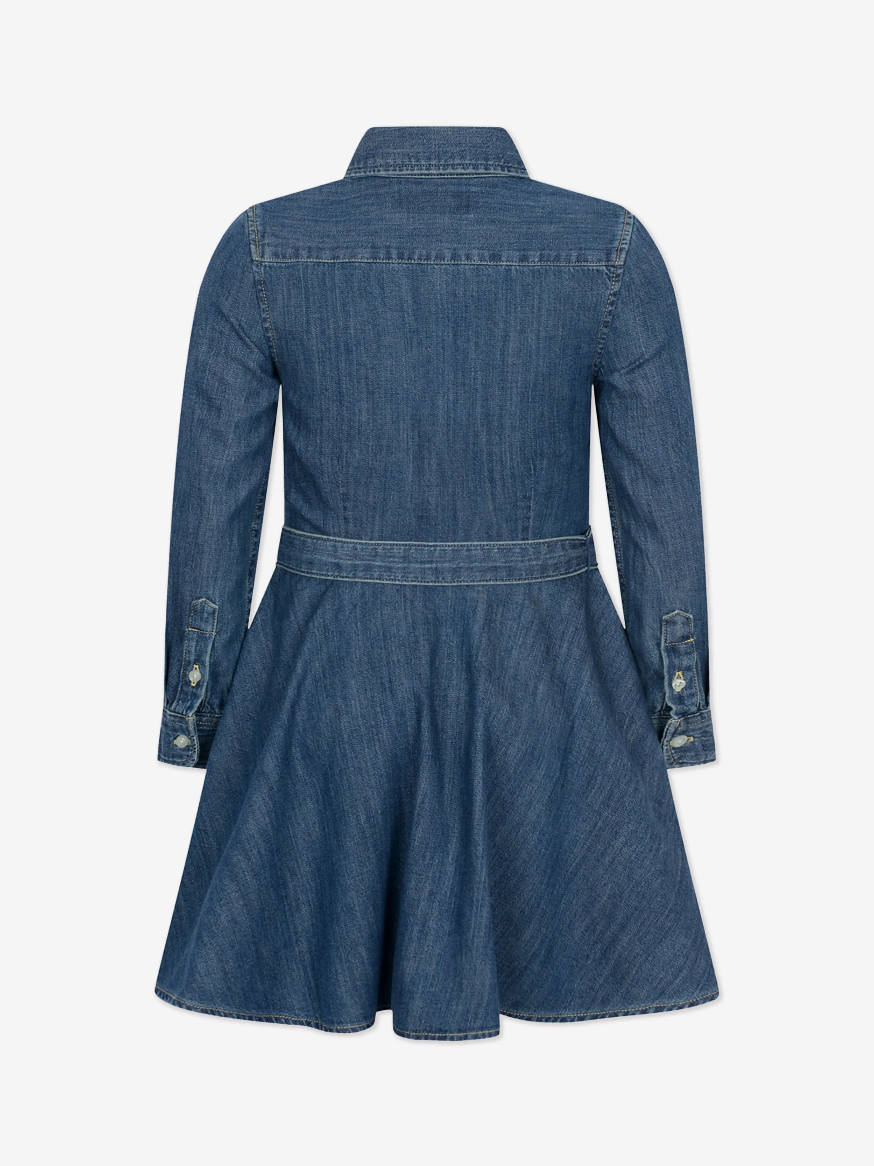Robe Chemise Denim pour Filles Ralph Lauren en Bleu