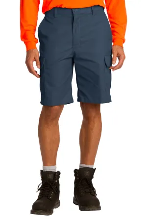 Short cargo industriel résistant aux taches pour hommes Red Kap avec poches - Bleu marine