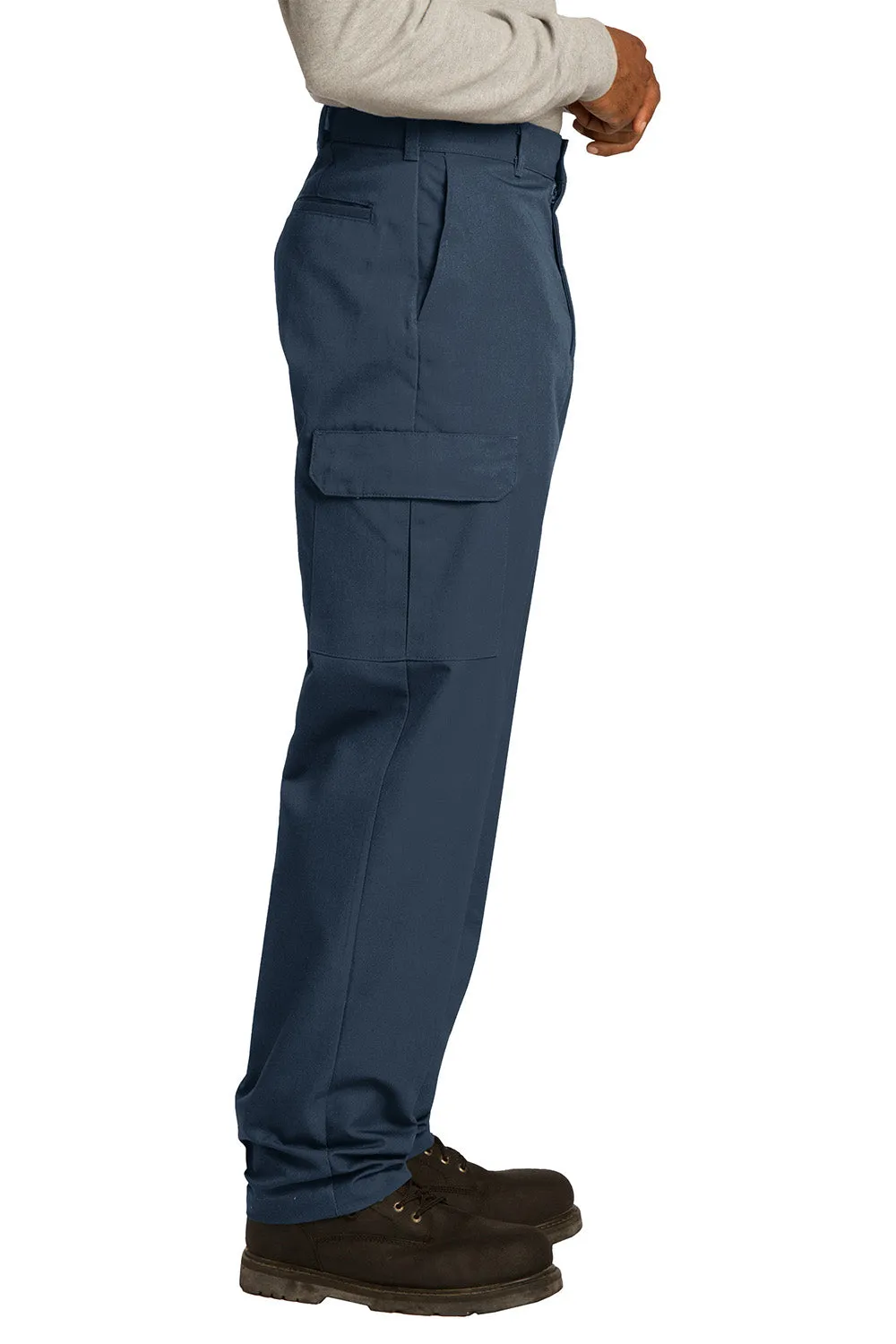 Pantalon cargo industriel pour hommes résistant aux plis Red Kap avec poches - Bleu marine