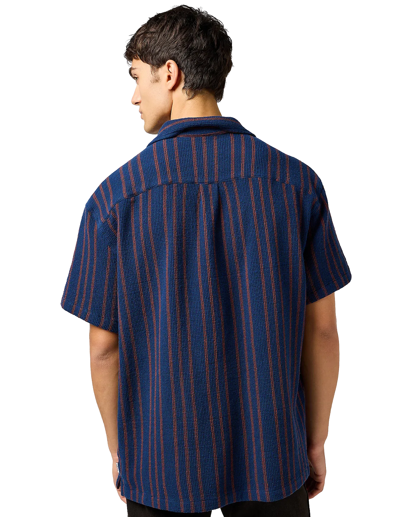 Chemise de resort à rayures marine