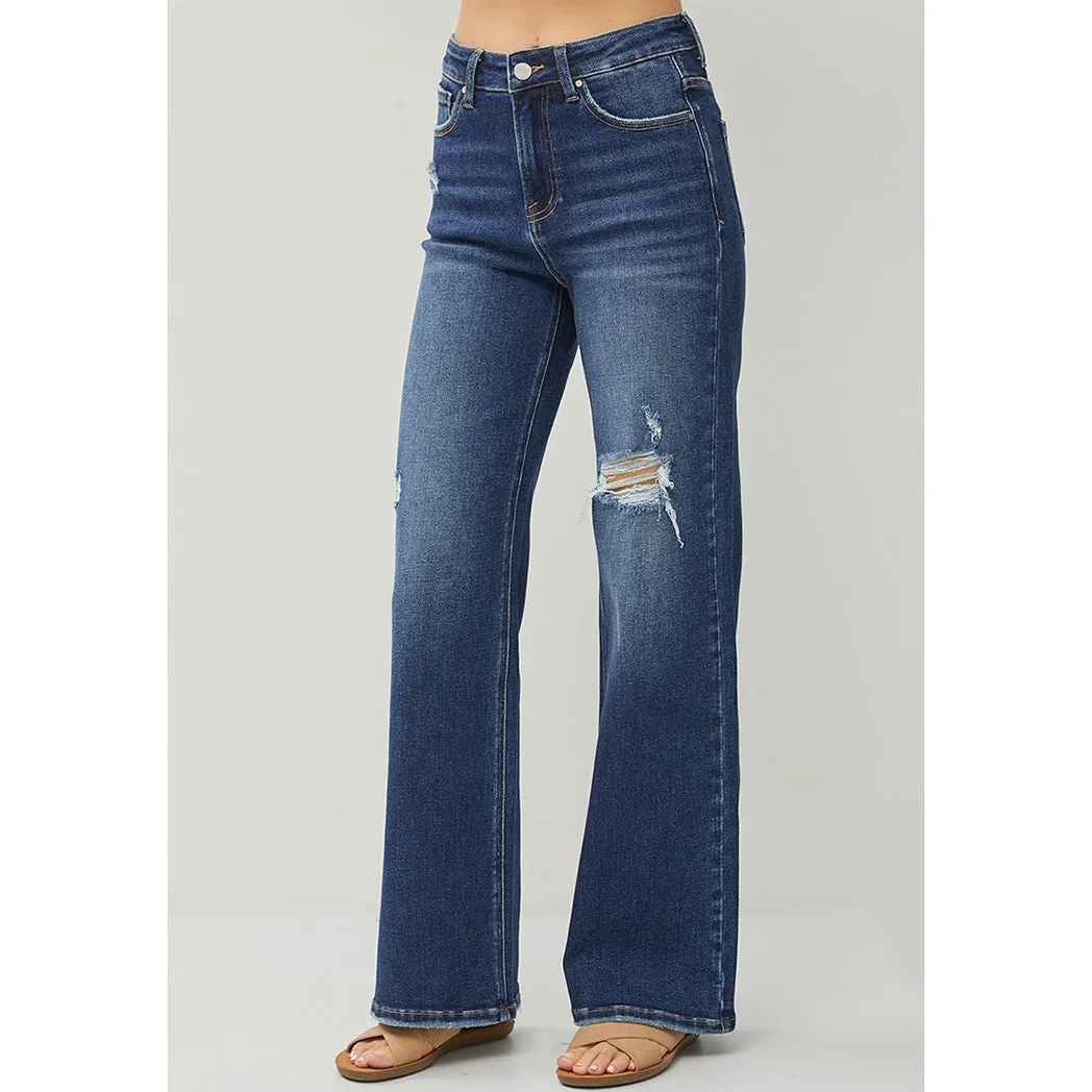 Jeans larges délavés à taille haute Risen High Rise