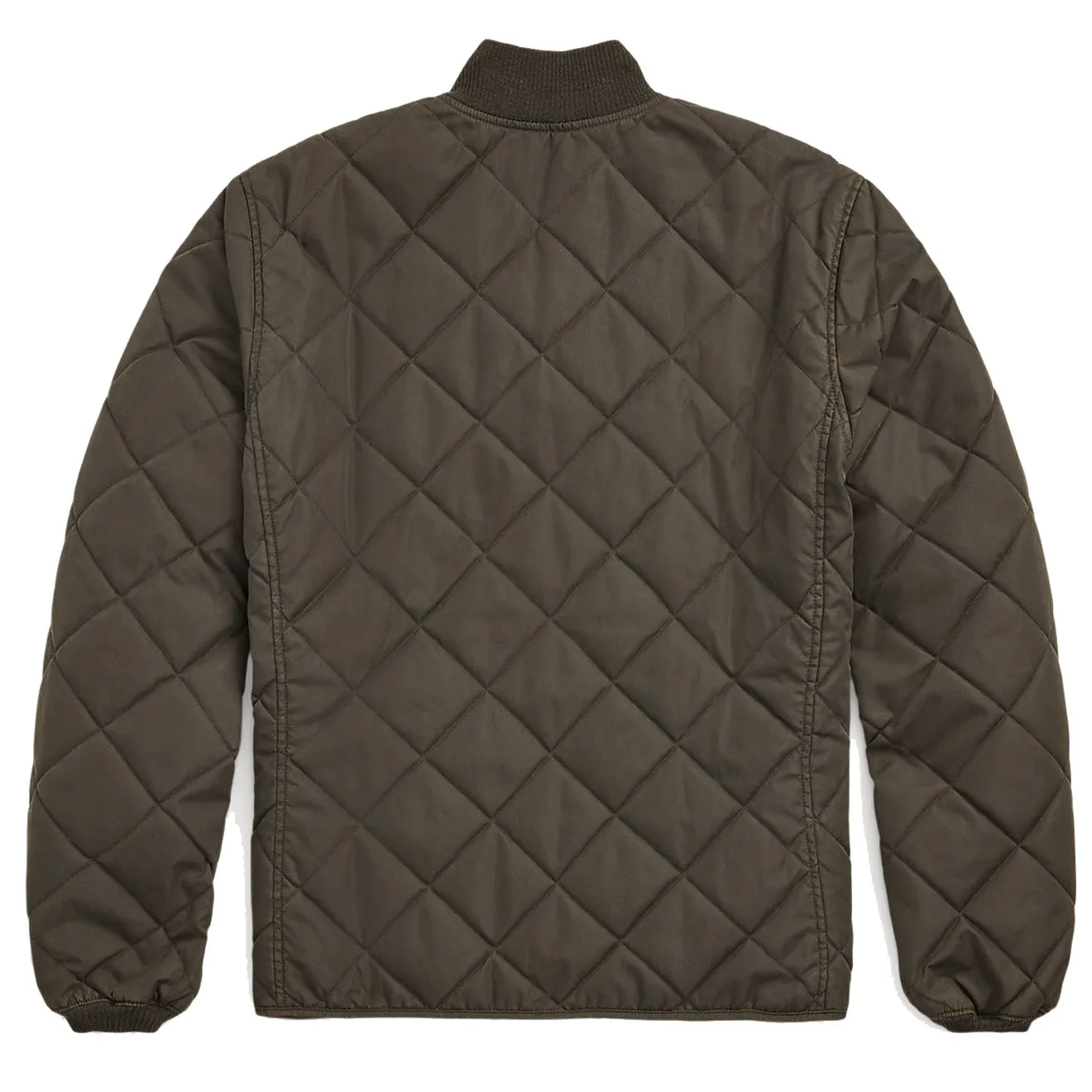 Veste matelassée en twill vintage noir RRL par Ralph Lauren