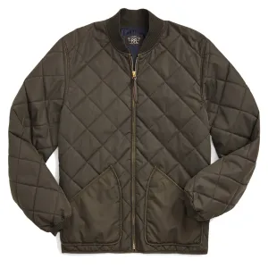 Veste matelassée en twill vintage noir RRL par Ralph Lauren