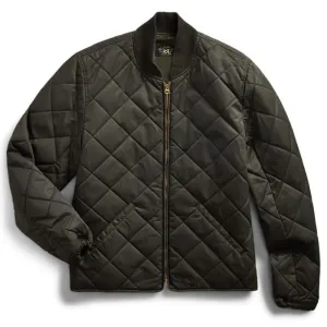 Veste matelassée en sergé vintage noir RRL par Ralph Lauren