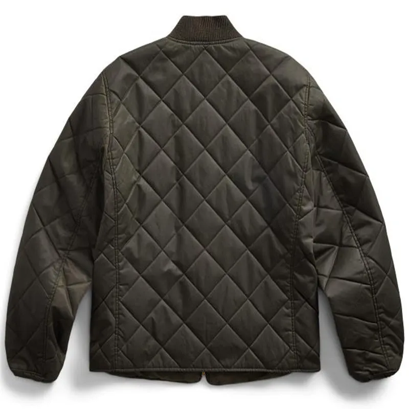 Veste matelassée en sergé vintage noir RRL par Ralph Lauren