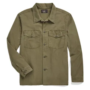 RRL par Ralph Lauren Surchemise en sergé inversé Olive