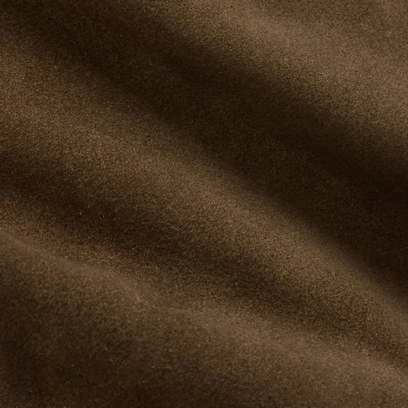 Veste en daim roughout à panneaux en shearling RRL par Ralph Lauren - Marron vintage