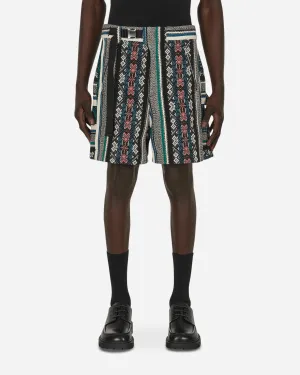 Short en jacquard multicolore