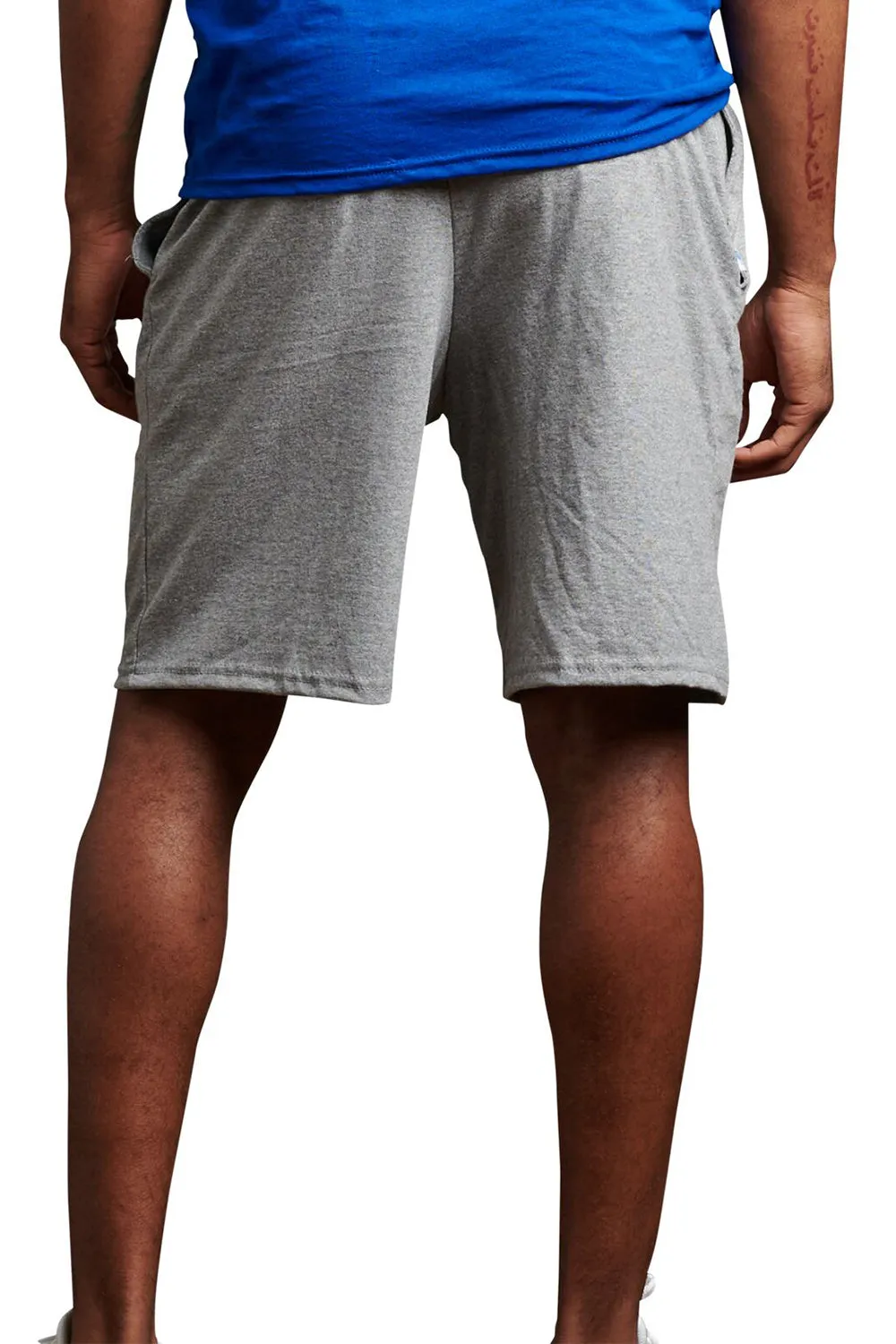 Russell Athletic Shorts de maillot classique pour hommes avec poches - Gris Oxford