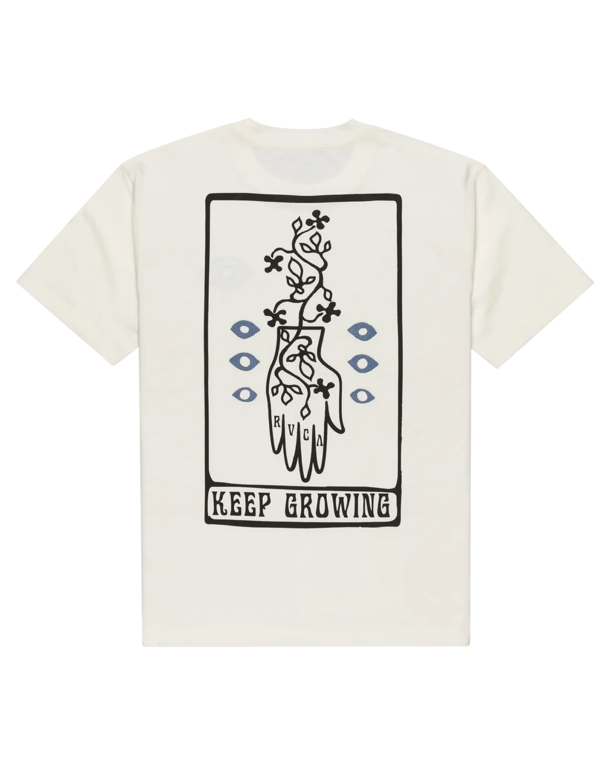 T-shirt RVCA Keep Growing en blanc antique