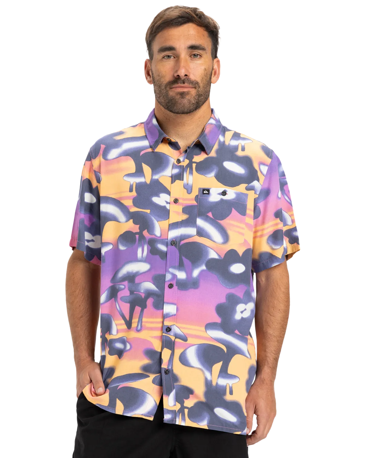 T-shirt Safe Paradise en Violet Vintage Biophilia