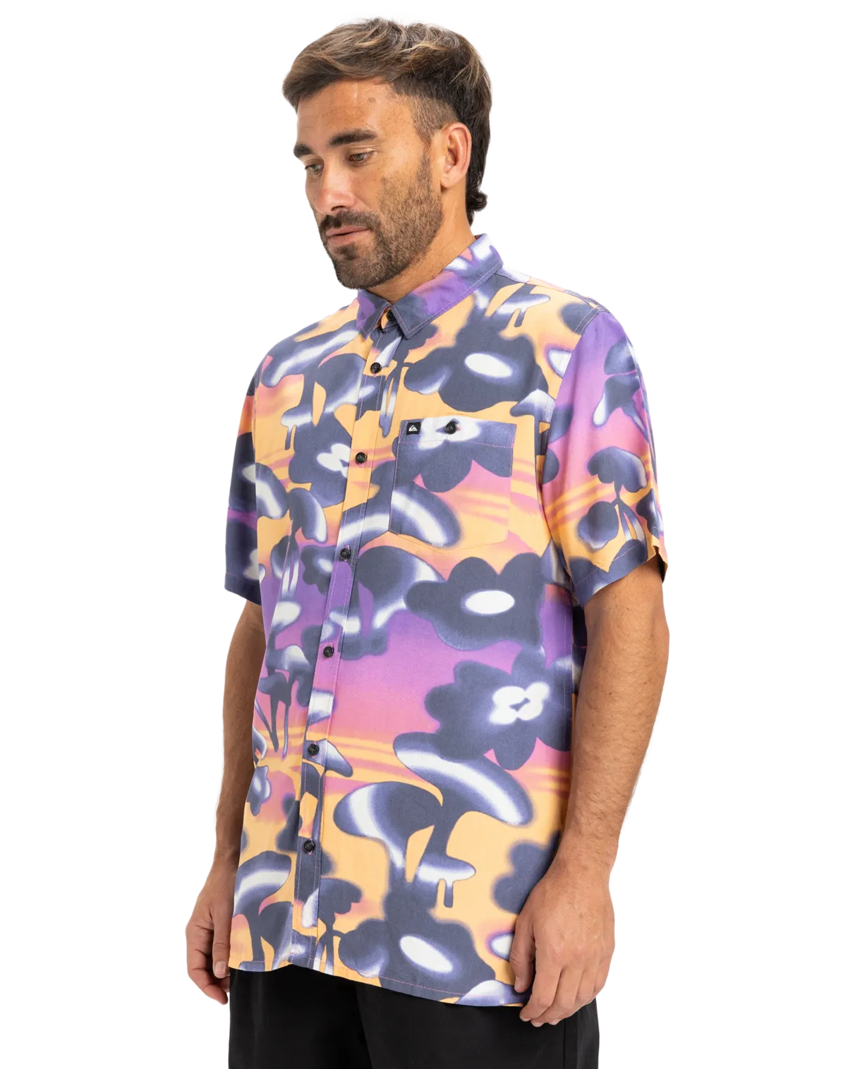 T-shirt Safe Paradise en Violet Vintage Biophilia