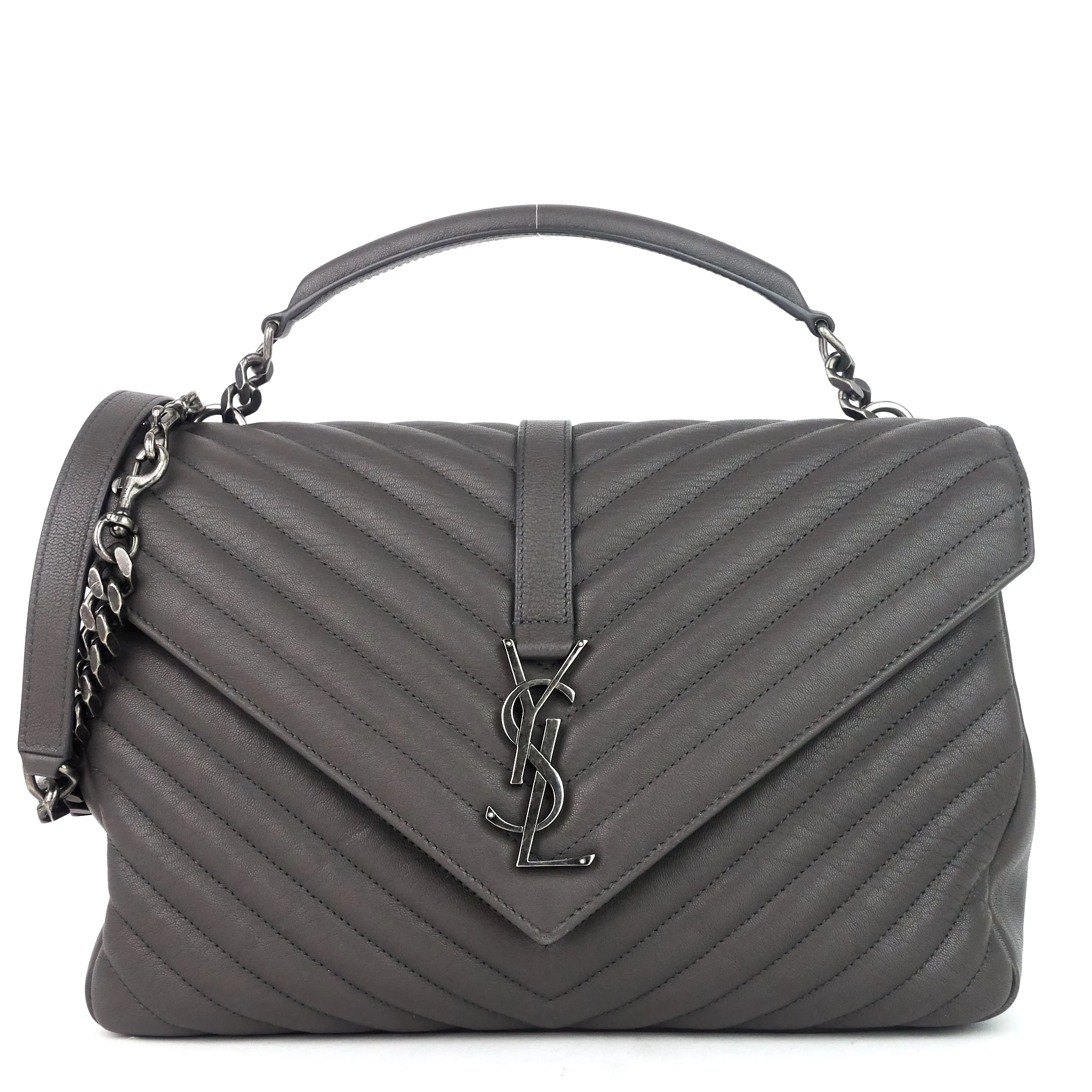 Sac à épaule en cuir de veau large Collège Saint Laurent