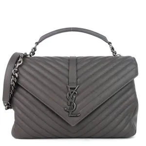 Sac à épaule en cuir de veau large Collège Saint Laurent