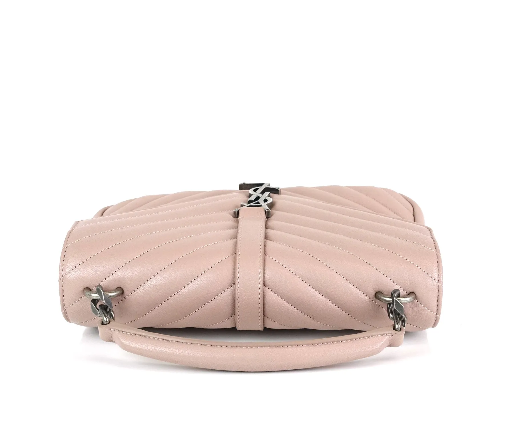 Sac Saint Laurent Collège Matelassé en Cuir de Veau Taille Moyenne
