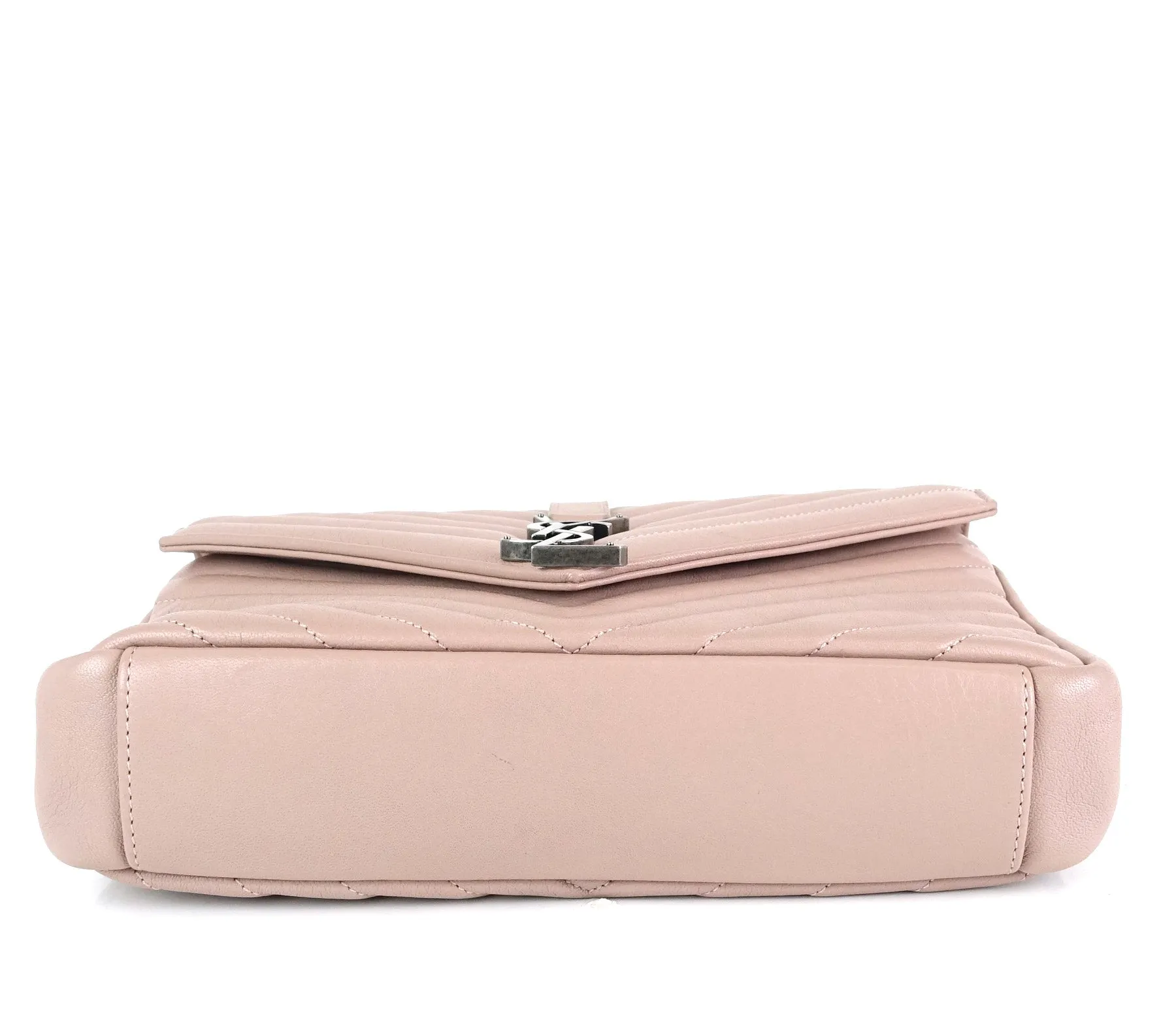 Sac Saint Laurent Collège Matelassé en Cuir de Veau Taille Moyenne