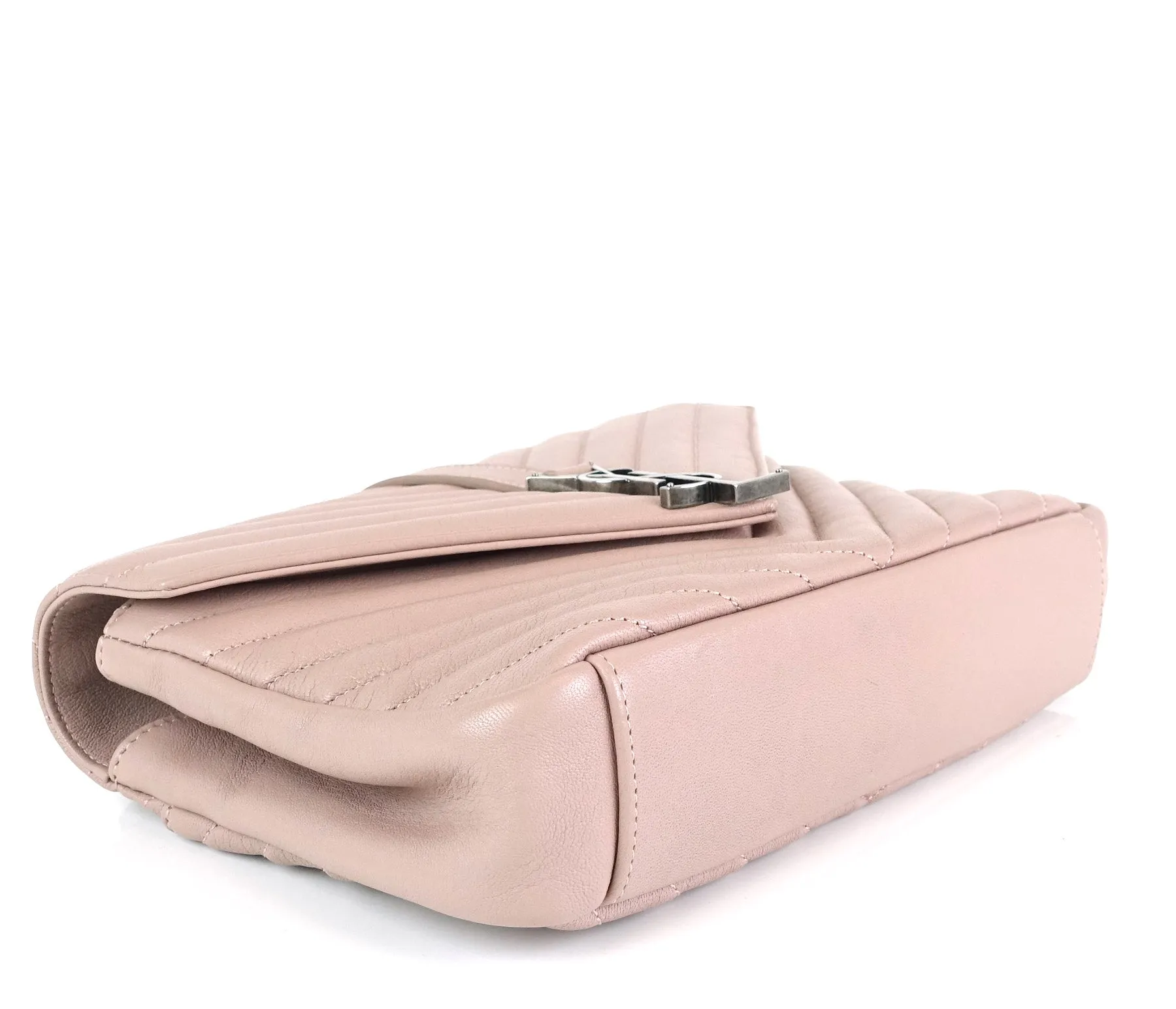Sac Saint Laurent Collège Matelassé en Cuir de Veau Taille Moyenne