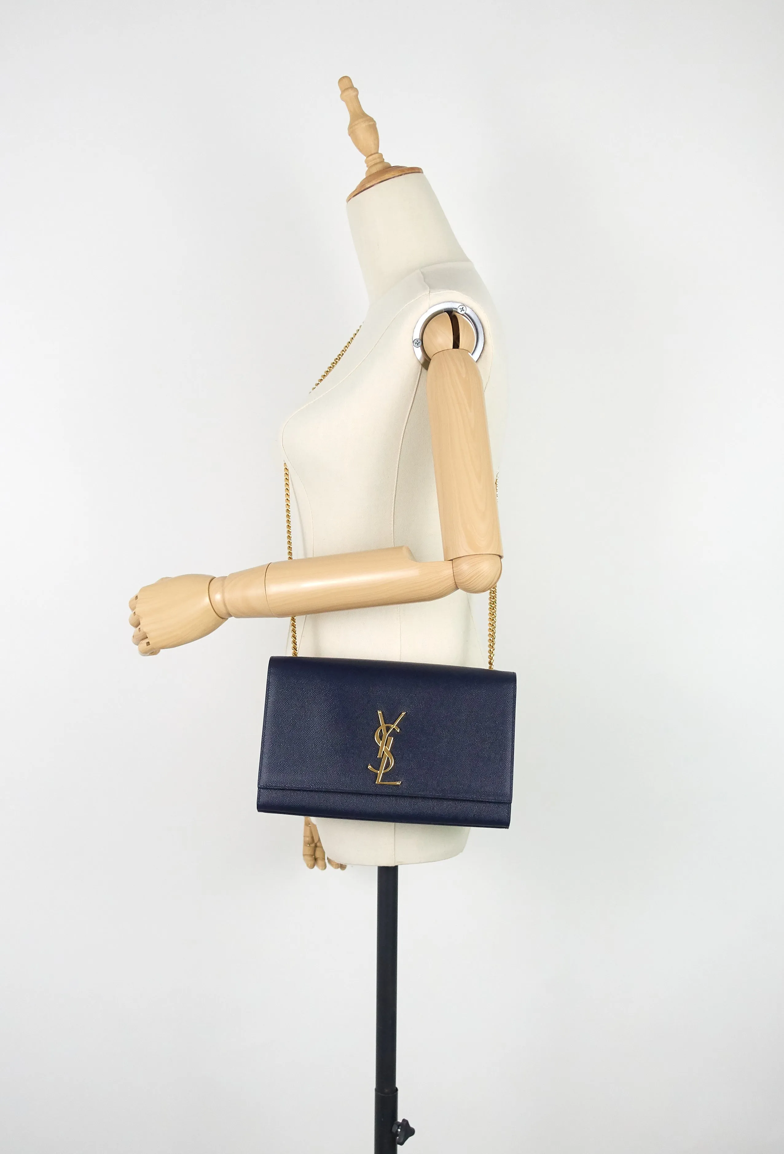 Sac Saint Laurent Kate Medium en Grain de Poudre Cuir