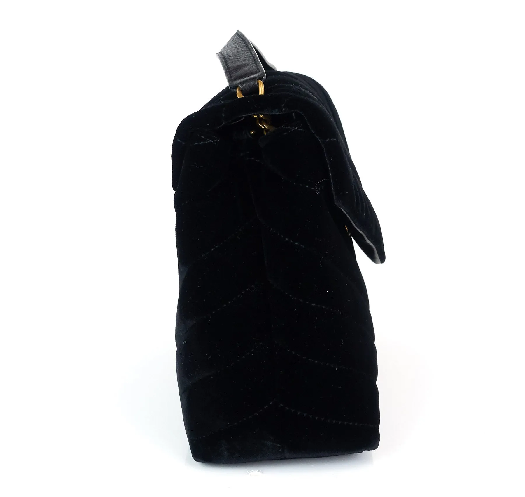 Sac Saint Laurent Loulou Matelassé Chevron Velours Petit Modèle