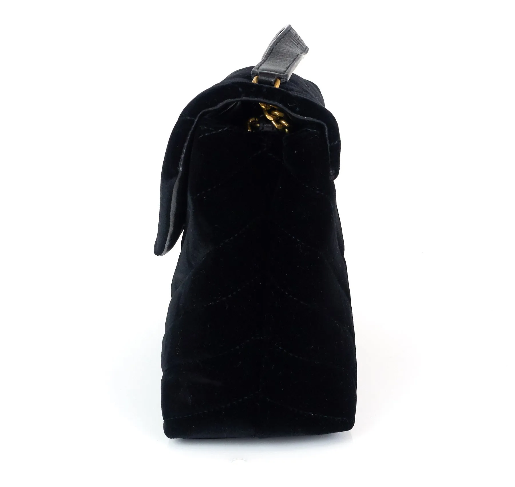 Sac Saint Laurent Loulou Matelassé Chevron Velours Petit Modèle