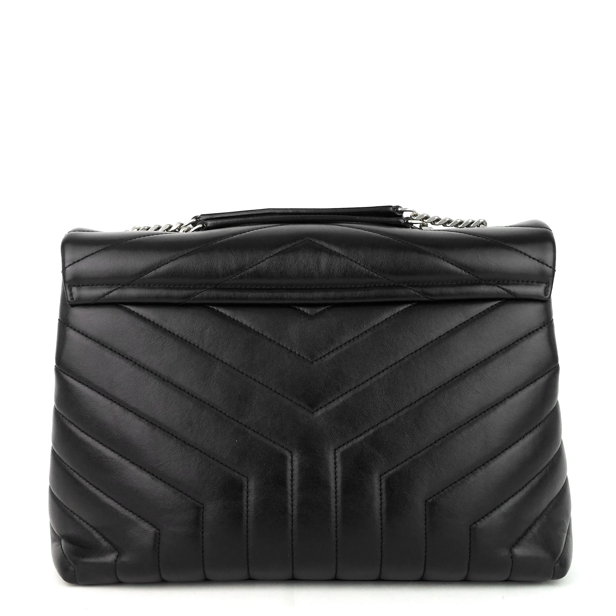 Sac Saint Laurent Loulou moyen en cuir à bandoulière