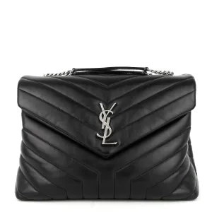 Sac Saint Laurent Loulou moyen en cuir à bandoulière