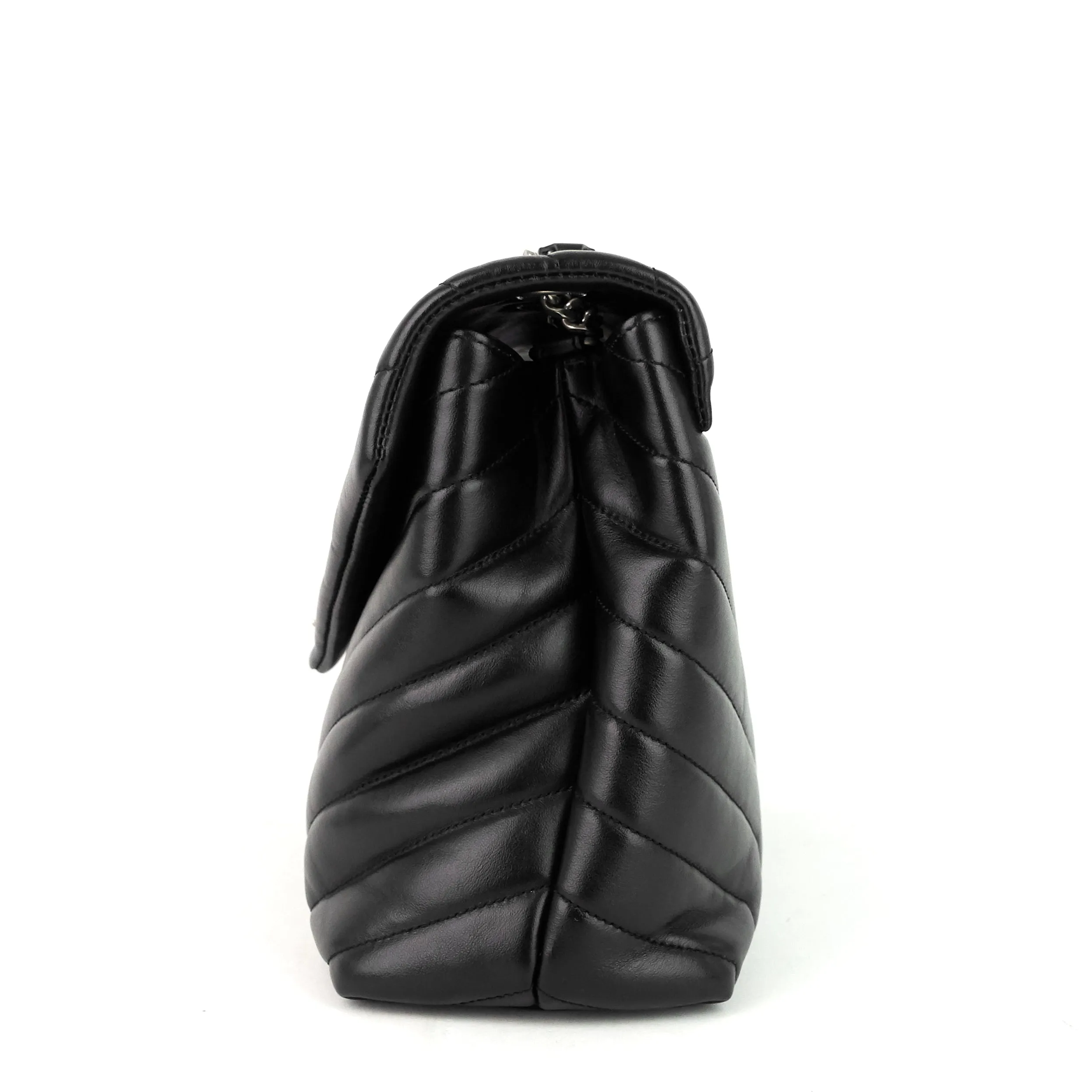 Sac Saint Laurent Loulou moyen en cuir à bandoulière