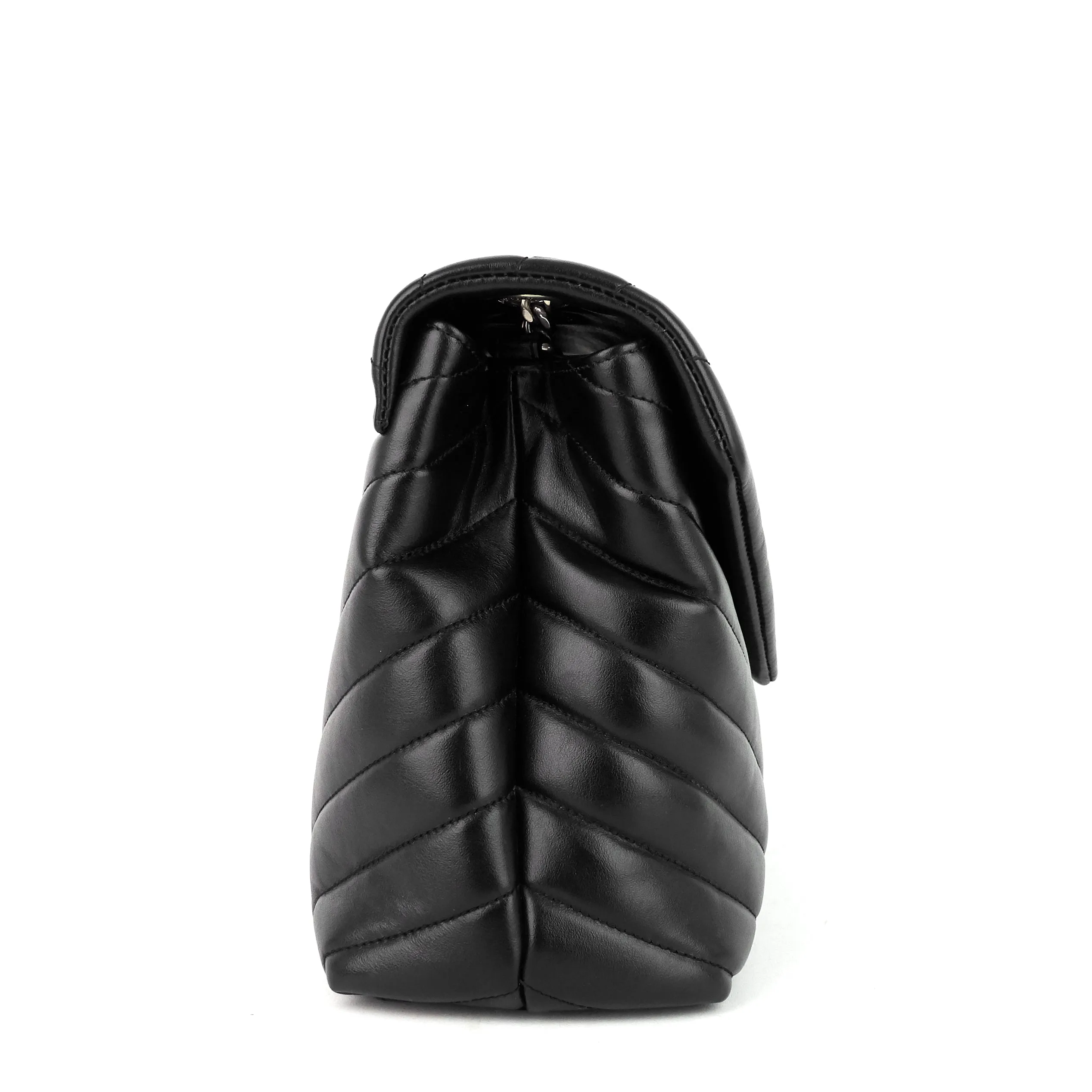 Sac Saint Laurent Loulou moyen en cuir à bandoulière