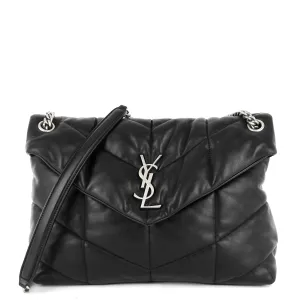 Sac Saint Laurent Loulou Puffer Medium en Agneau