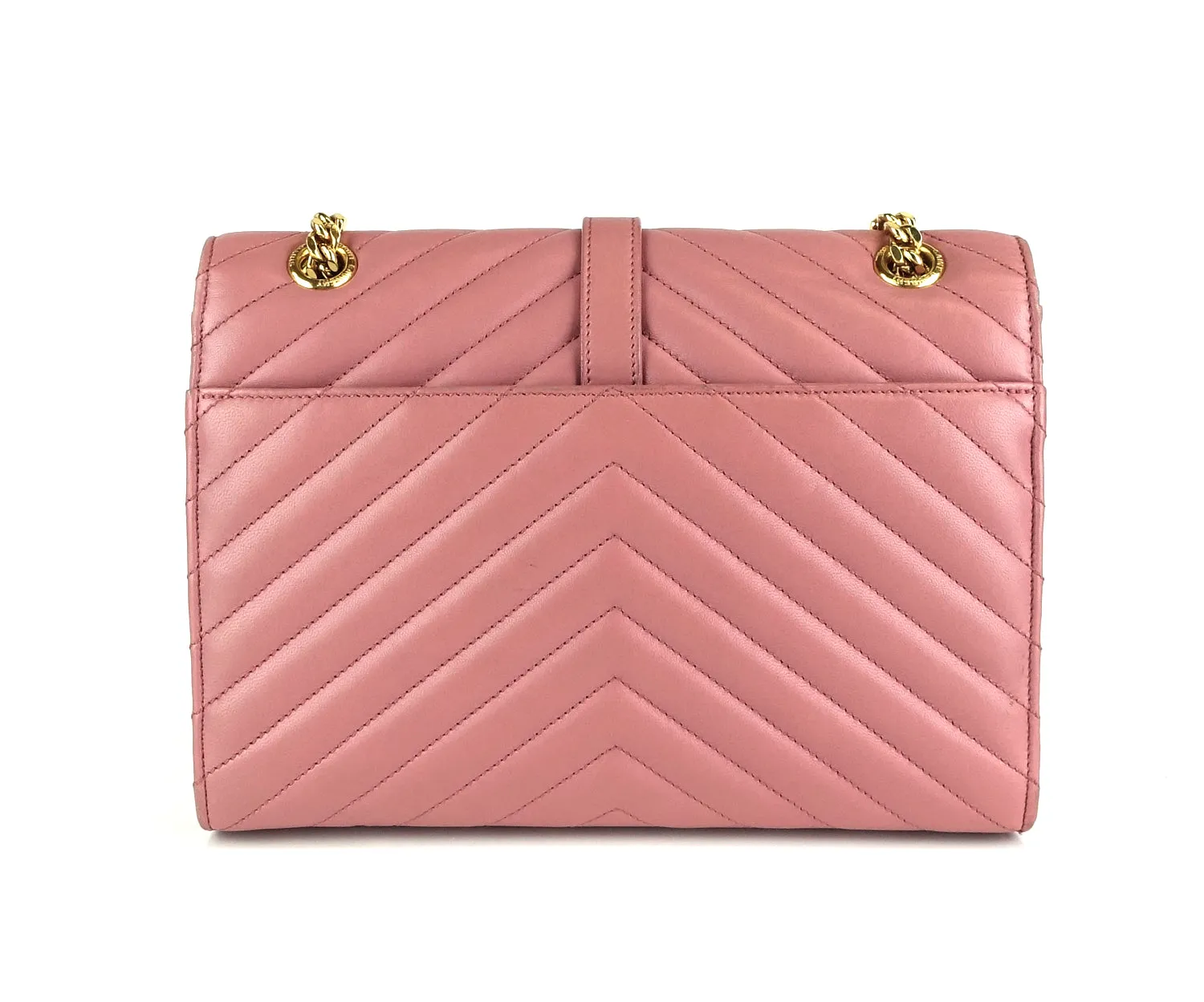 Sac Saint Laurent Matelassé Chevron en Cuir Classique Monogramme Taille Moyenne