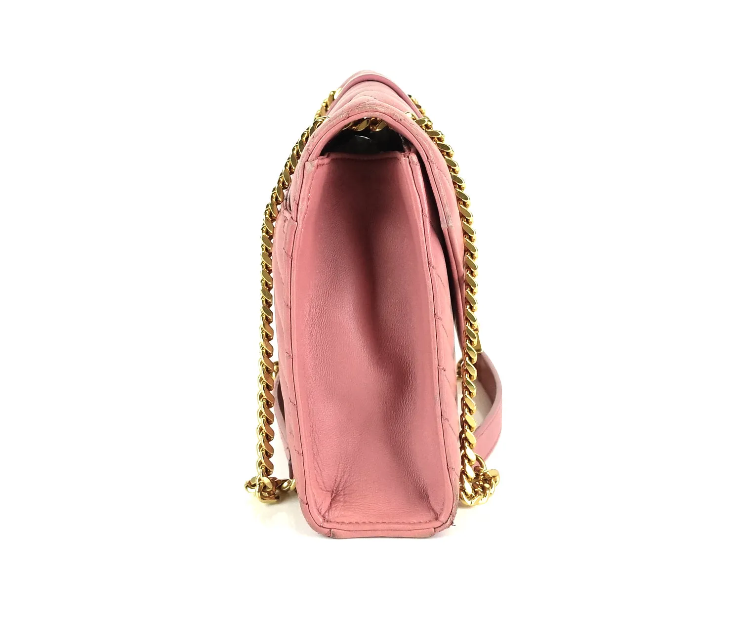 Sac Saint Laurent Matelassé Chevron en Cuir Classique Monogramme Taille Moyenne