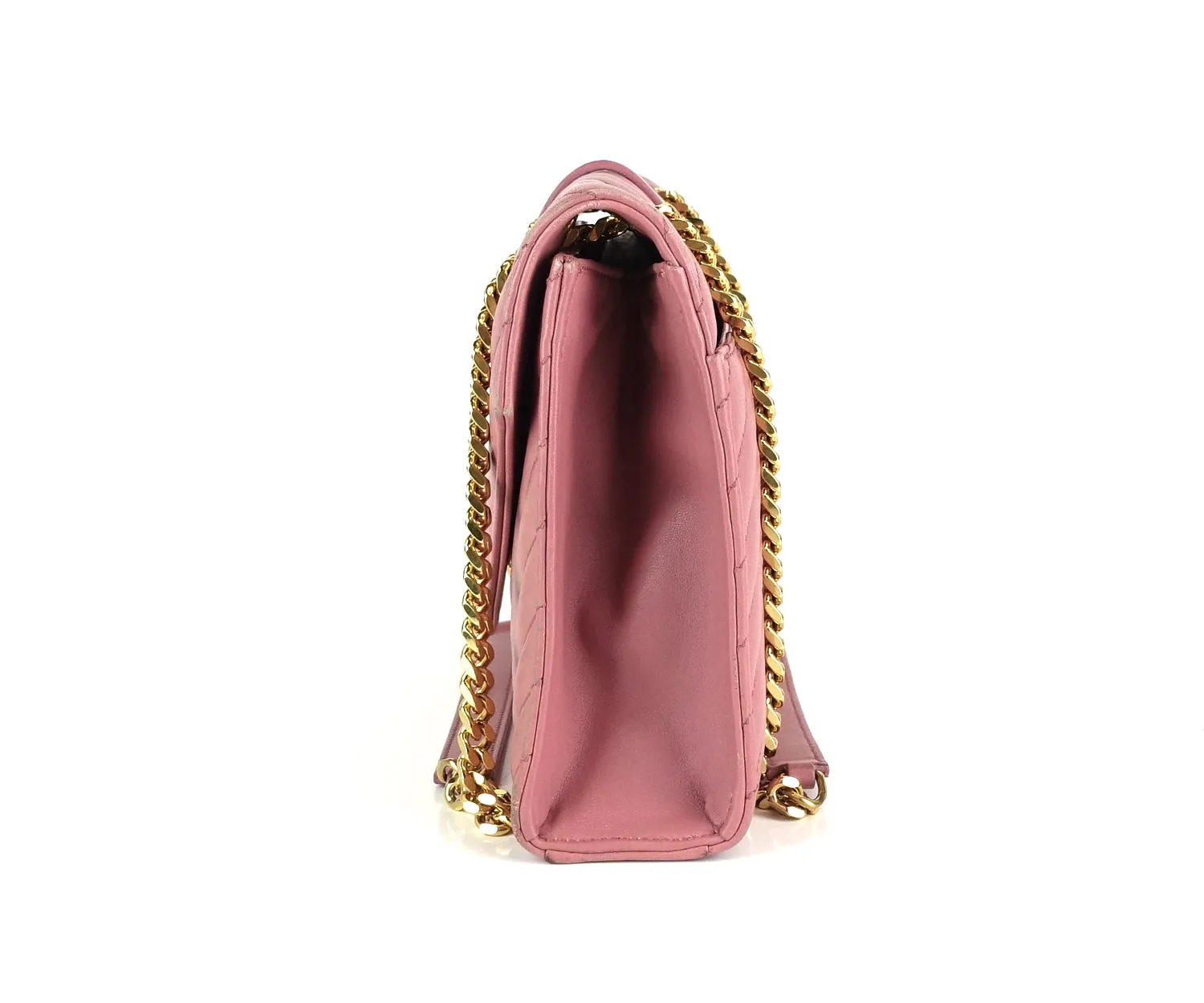 Sac Saint Laurent Matelassé Chevron en Cuir Classique Monogramme Taille Moyenne