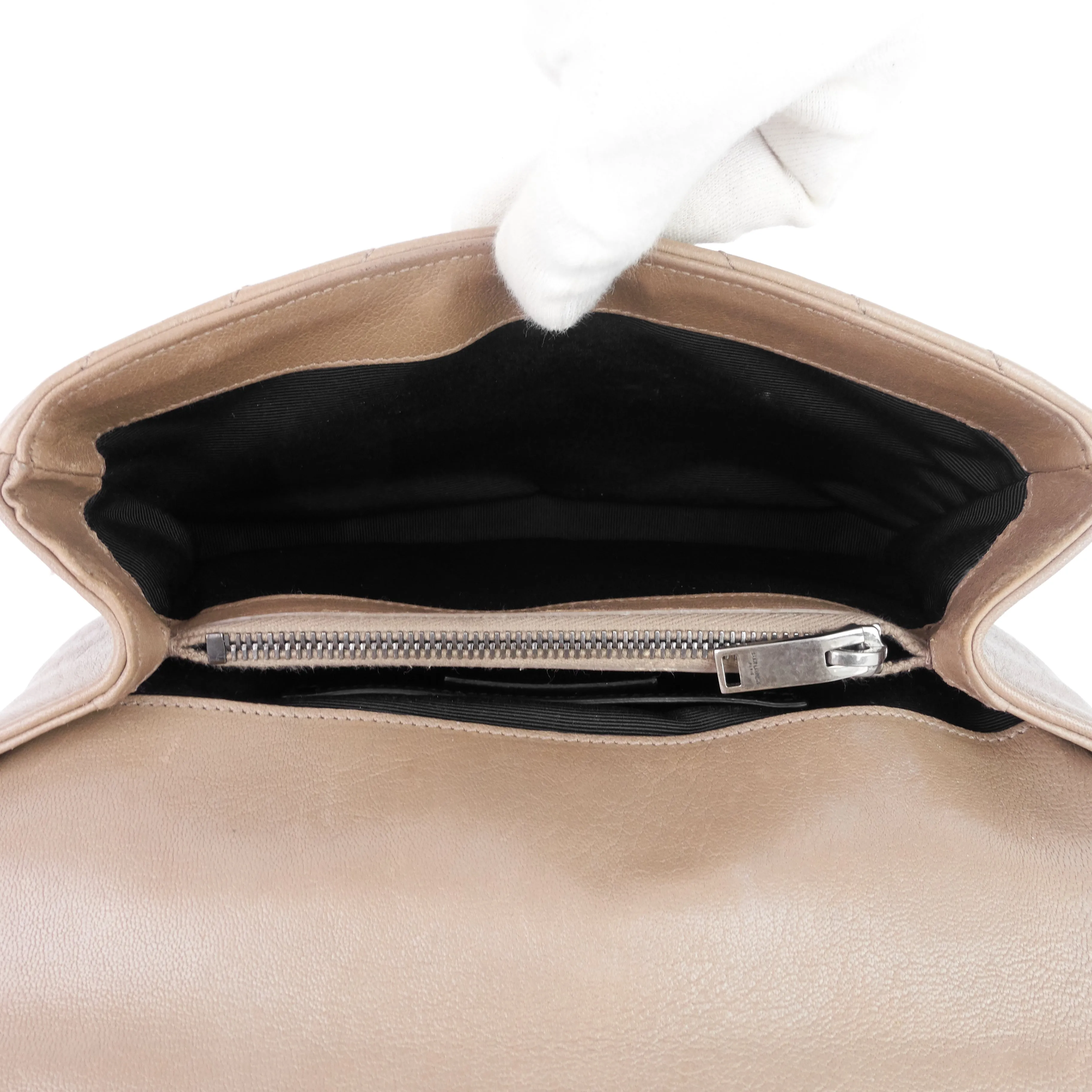 Sac Saint Laurent Monogram Collège Medium en veau matelassé