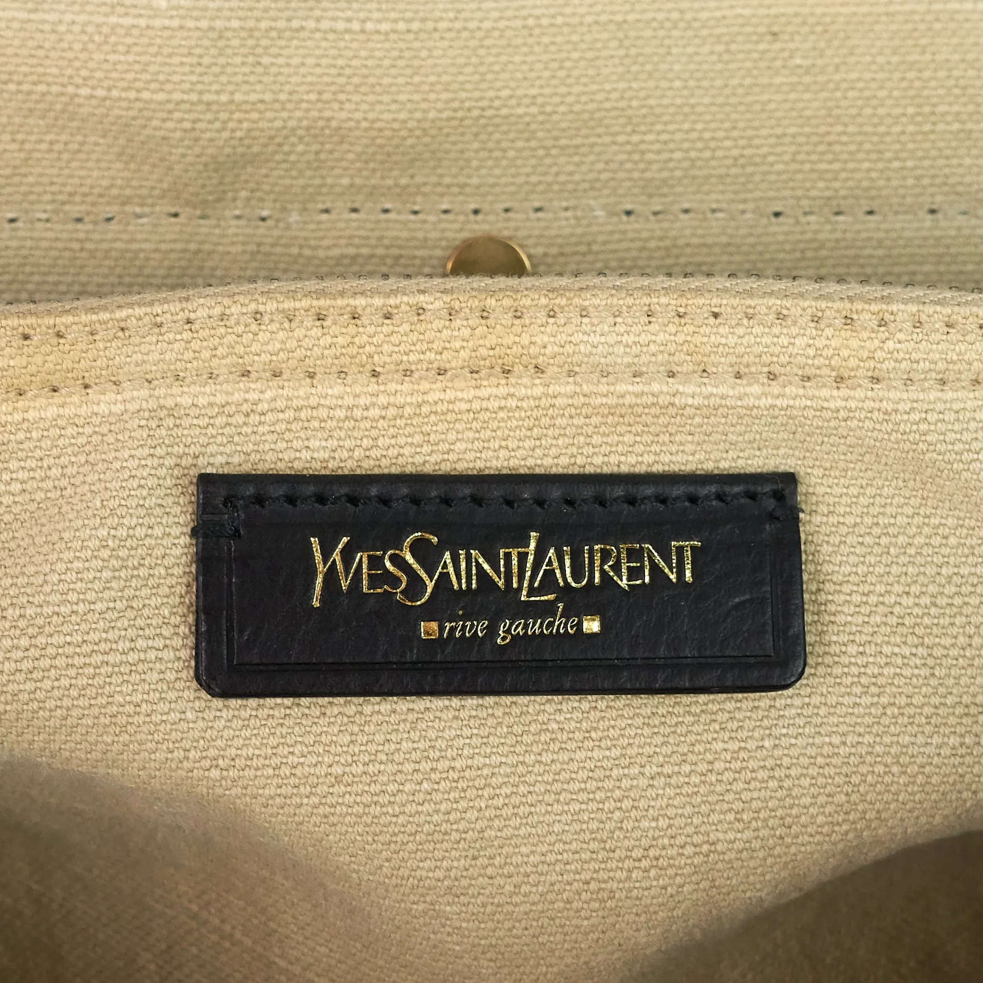 Sac Saint Laurent Muse en cuir bicolore, daim et toile