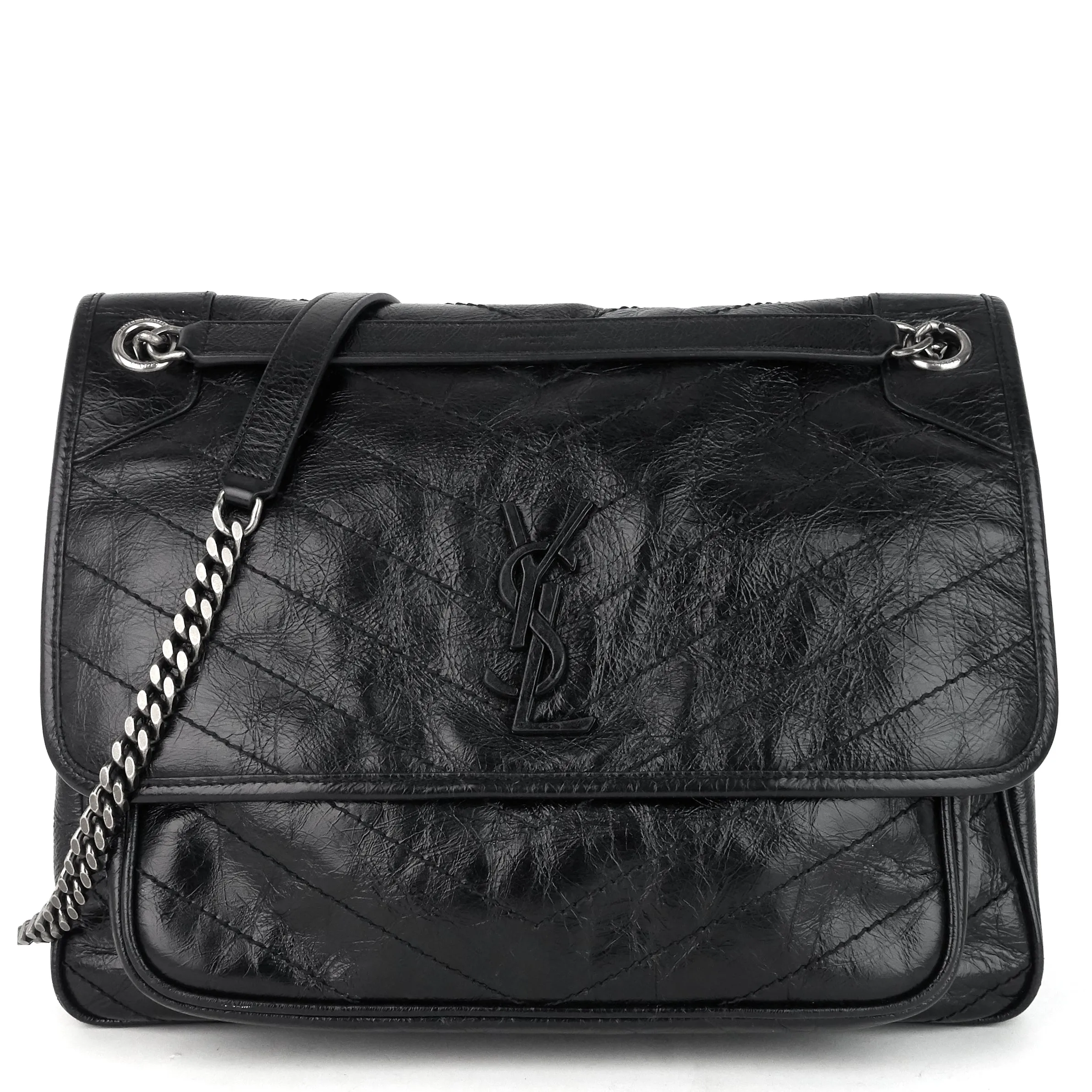 Sac Saint Laurent Niki Moyen en Cuir à Bandoulière