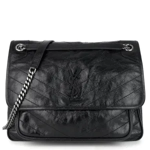 Sac Saint Laurent Niki Moyen en Cuir à Bandoulière