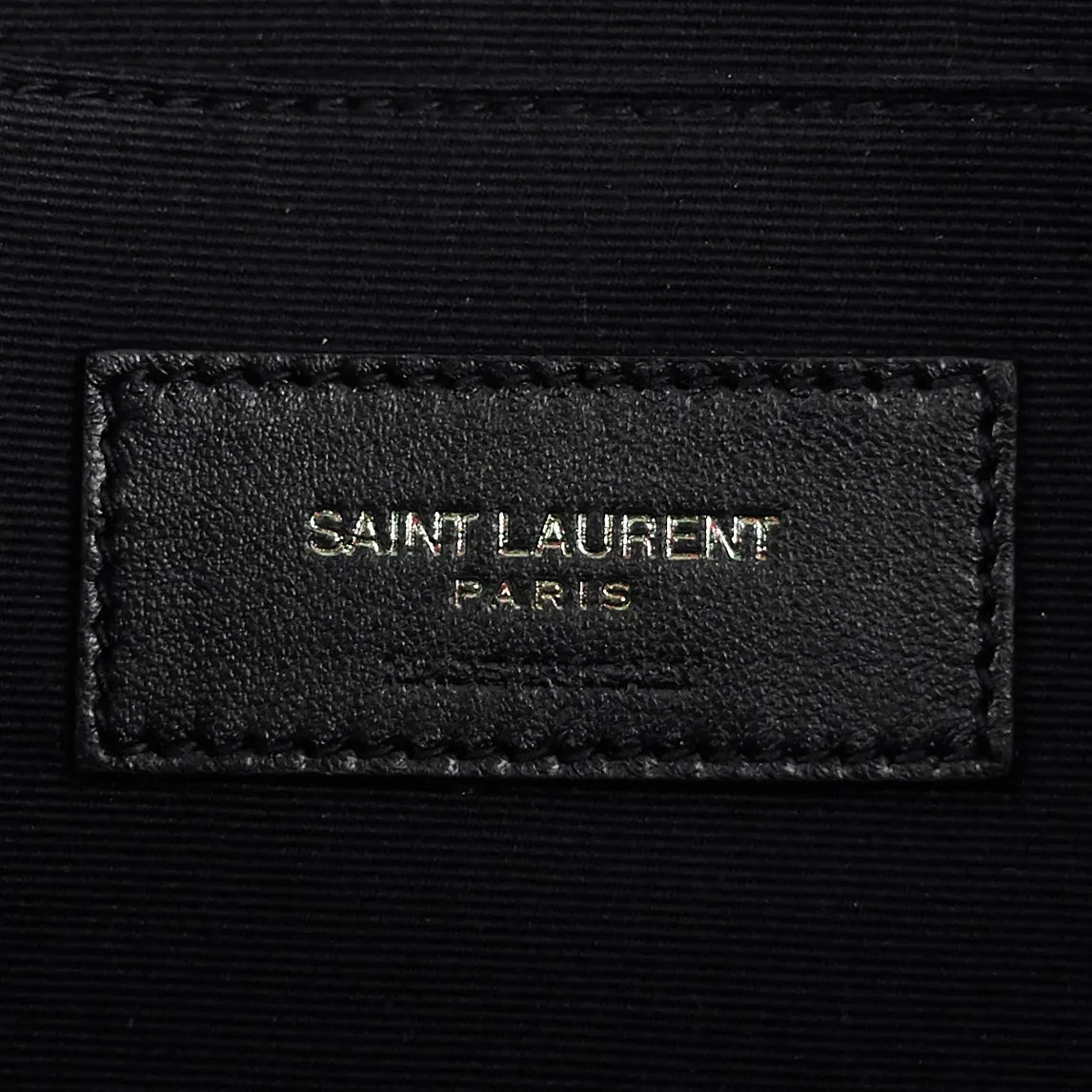 Pochette Saint Laurent Rive Gauche en lin naturel